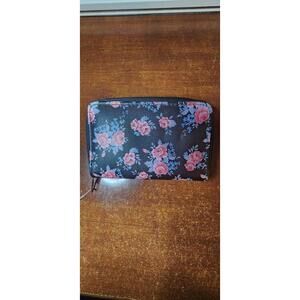 Floral Black Wallet